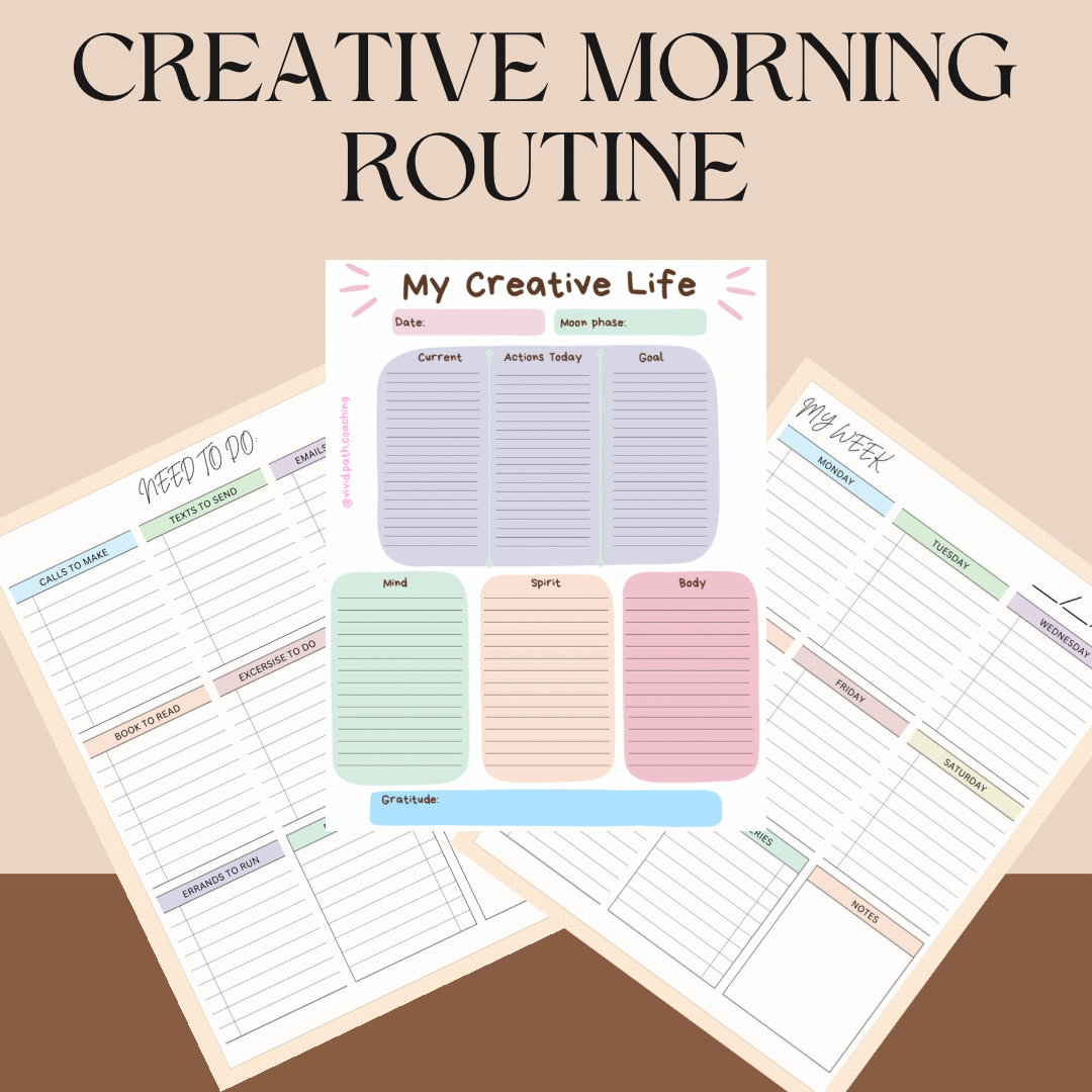 Creative Morning Routine Downloadables